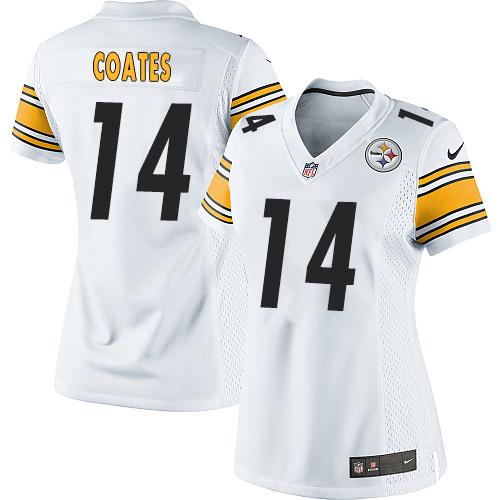 Women's Elite Sammie Coates Nike Jersey White Road - #14 NFL Pittsburgh Steelers